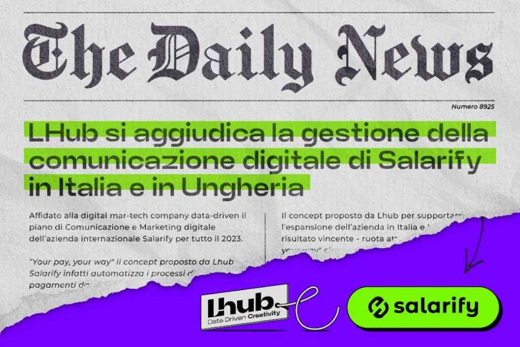 LHub si aggiudica la gestione della comunicazione digitale di Salarify in Italia e in Ungheria