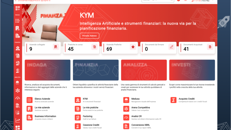 Accesso al credito e PMI, da Finanza.tech una nuova piattaforma basata sull’intelligenza artificiale