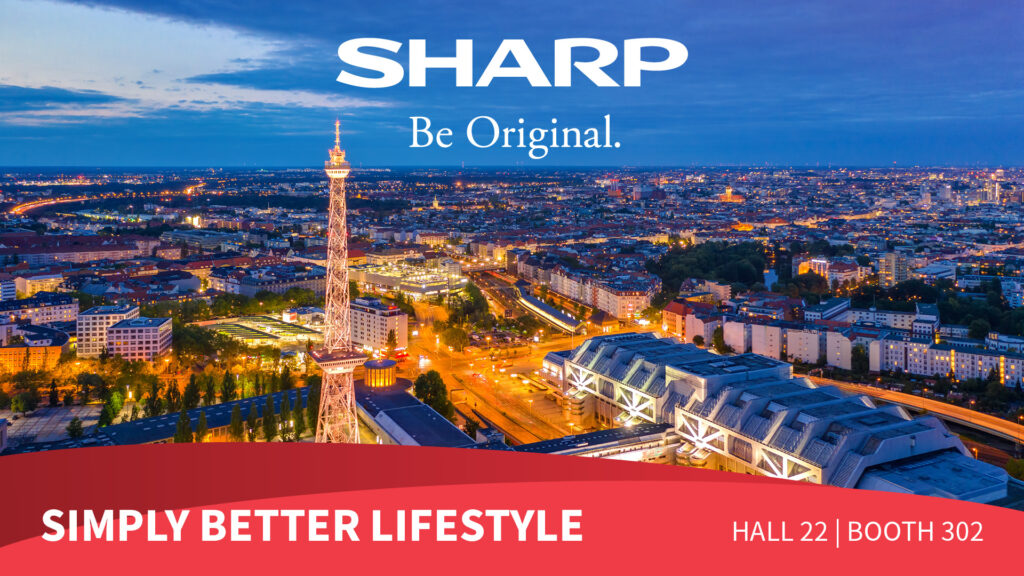 Sharp a IFA 2024: impressionanti novità TV, audio ed e-mobility