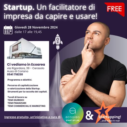 Ecoarea Start Up Lab e Startupping insieme per una serata dedicata all’ecosistema Start Up e PMI innovative