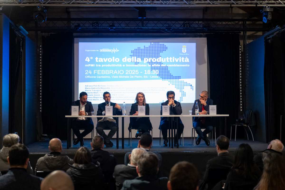 Lecce al centro del dibattito su produttività e innovazione: istituzioni, imprese e associazioni insieme a Entrobordo per il rilancio delle mPMI